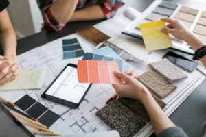 interior designer consults with clients | O'Krent Floors