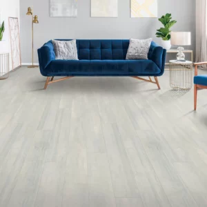 Blue Sofa on Laminate Flooring | O'Krent Floors