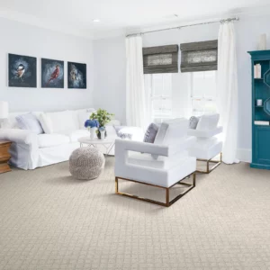 White Sofa on Carpet Floor | O'Krent Floors